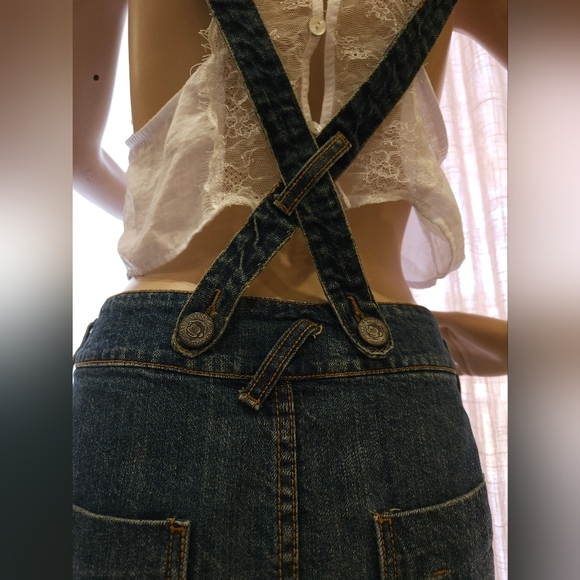 1990s Real Vintage piece Suspender Mini Skirt By Banana Chippy A Jolly Monkey - Picture 6 of 16